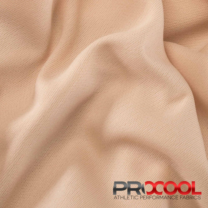 Discover the ProCool® Performance Interlock Silver CoolMax Fabric (W-435-Yards) Perfect for Active Wear. Available in Nude. Enrich your experience