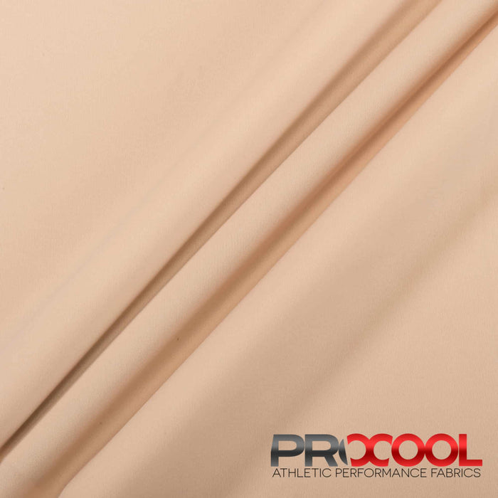 Introducing ProCool® Performance Interlock CoolMax Fabric (W-440-Yards) with Breathable in Nude for exceptional benefits.