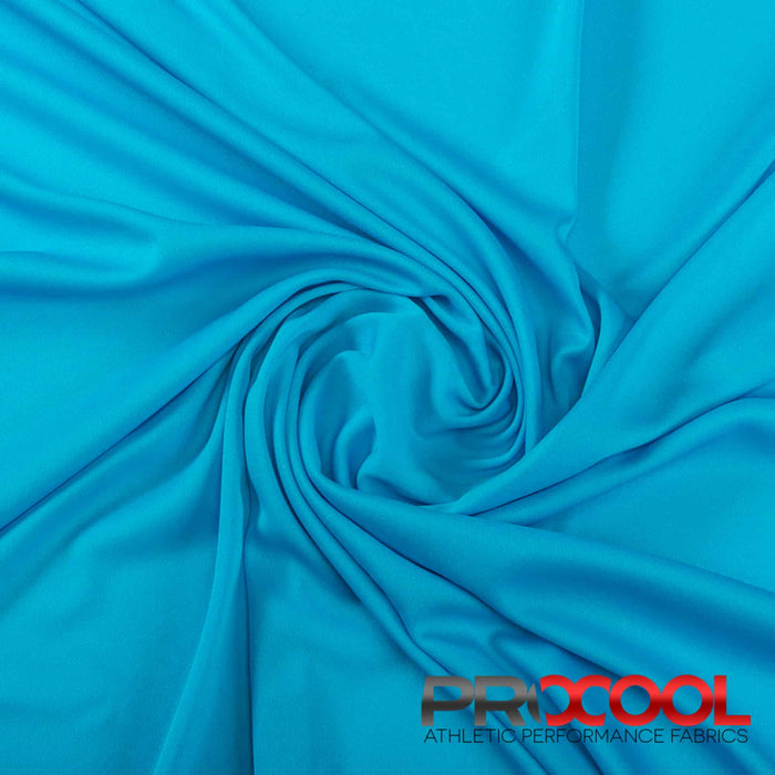 Luxurious ProCool® Performance Interlock CoolMax Fabric (W-440-Rolls) in Aqua, designed for Scarves. Elevate your craft.