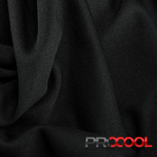 Luxurious ProCool® Heavy Performance Interlock Silver CoolMax Fabric (W-652) in Black, designed for Cloth Diapers. Elevate your craft.