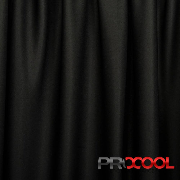 Meet our ProCool® Heavy Performance Interlock Silver CoolMax Fabric (W-652), crafted with top-quality Antimicrobial in Black for lasting comfort.