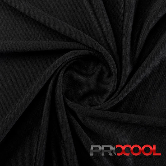 Meet our ProCool® Dri-QWick™ Sports Pique Mesh LITE CoolMax Fabric (W-289), crafted with top-quality HypoAllergenic in Black for lasting comfort.