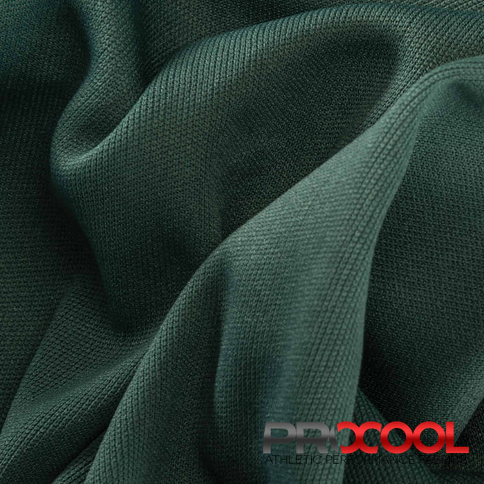 Experience the Vegan with ProCool® Performance Interlock CoolMax Fabric (W-440-Yards) in Deep Green. Performance-oriented.