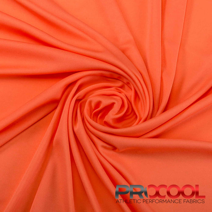 Versatile ProCool® Performance Interlock CoolMax Fabric (W-440-Rolls) in Living Coral for Headbands. Beauty meets function in design.