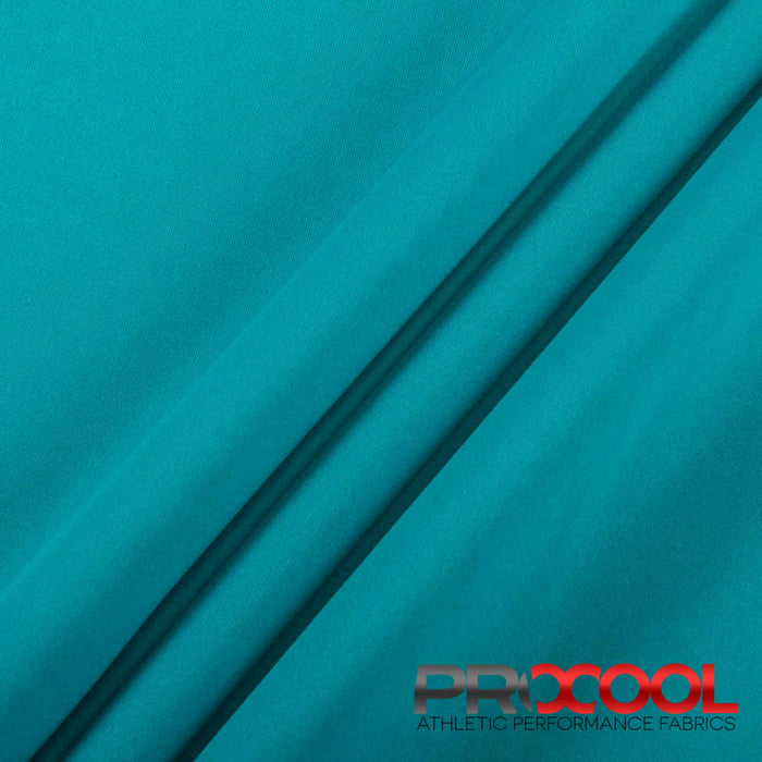 Discover the functionality of the ProCool® Performance Interlock Silver CoolMax Fabric (W-435-Yards) in Deep Teal. Perfect for Fitness Wear, this product seamlessly combines beauty and utility