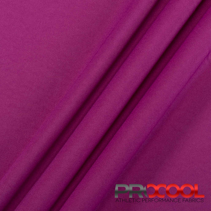 Introducing ProCool® Performance Interlock Silver CoolMax Fabric (W-435-Yards) with Latex Free in Rich Orchid for exceptional benefits.