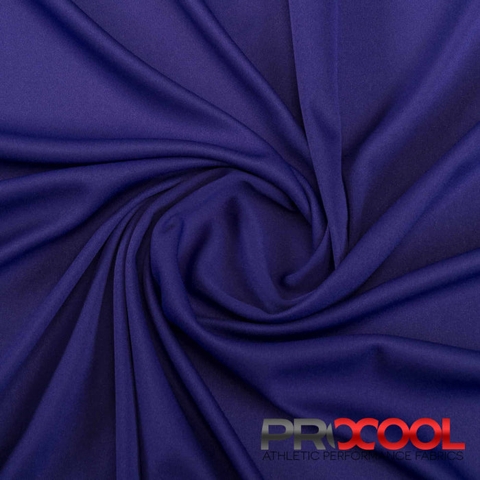 Choose sustainability with our ProCool® Performance Interlock Silver CoolMax Fabric (W-435-Rolls), in Purple is designed for Latex Free