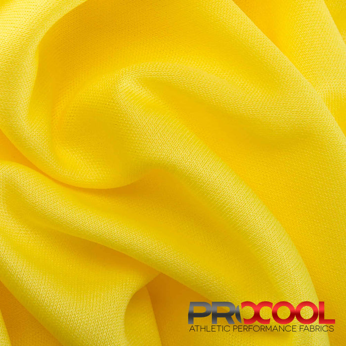 Meet our ProCool® Performance Interlock CoolMax Fabric (W-440-Rolls), crafted with top-quality HypoAllergenic in Citron Yellow for lasting comfort.