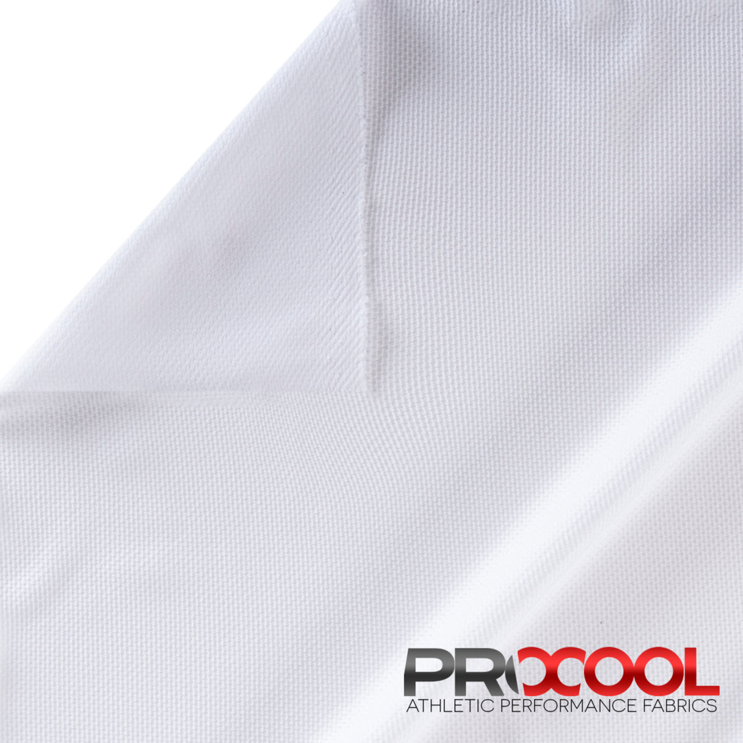White Pro Mesh Heavy Jersey Fabric - Athletic Sports Mesh Fabrics