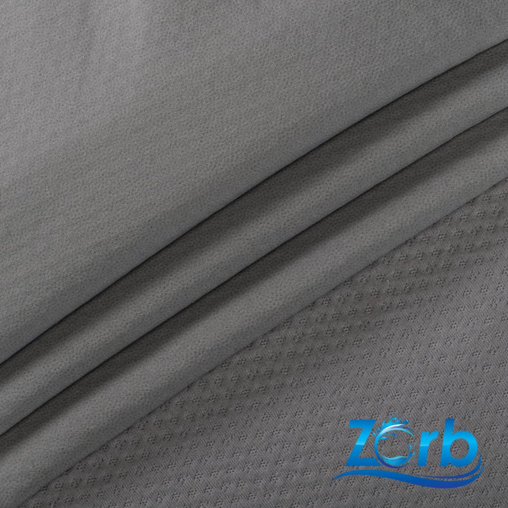 Wazoodle Fabrics - Wazoodle Fabrics Wholesale - New In Store - Black Color  Zorb® 3D Stay Dry Dimple LITE Antimicrobial Silver Fabric with SILVADUR™ -  Infused with SILVADUR™ antimicrobial silver ions to