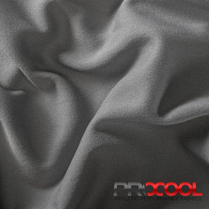 Choose sustainability with our ProCool® Performance Interlock CoolMax Fabric (W-440-Yards), in Glacier Grey is designed for Breathable