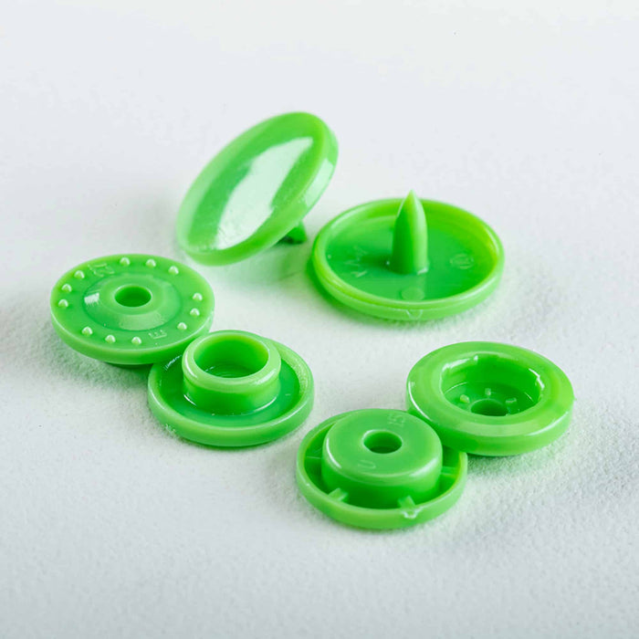Alert Clips Plastic Snap Close Green 275/PK