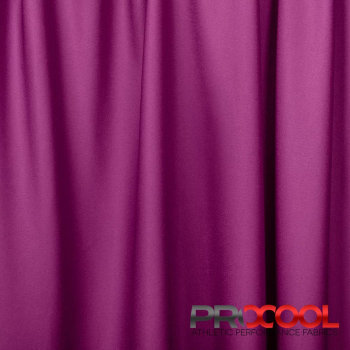 ProCool FoodSAFE® Lightweight Lining Interlock Fabric (W-341) with Child Safe in Rich Orchid. Durability meets design.