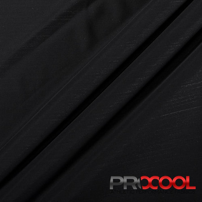 ProCool® Stretch-FIT Performance Nylon Spandex Fabric Black Used for Leggings