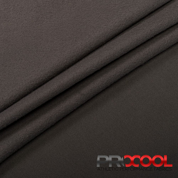 Choose sustainability with our ProCool® Dri-QWick™ Sports Fleece CoolMax Fabric (W-212), in Charcoal is designed for Medium Weight