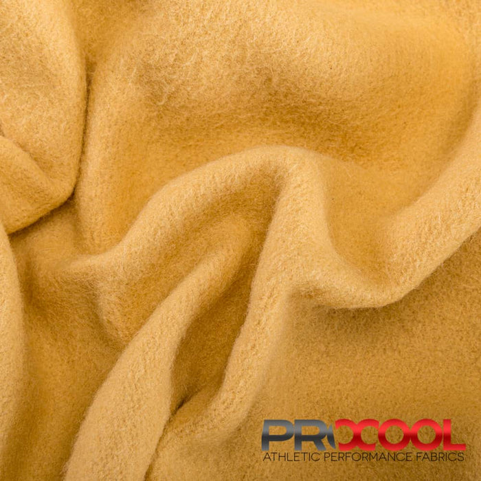 Choose sustainability with our ProCool® Dri-QWick™ Sports Fleece Silver CoolMax Fabric (W-211), in Desert Sand is designed for Dri-Quick
