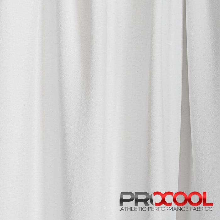 Meet our ProCool FoodSAFE® Medium Weight 360° Stretch Fabric (W-342), crafted with top-quality BPA Free in White for lasting comfort.