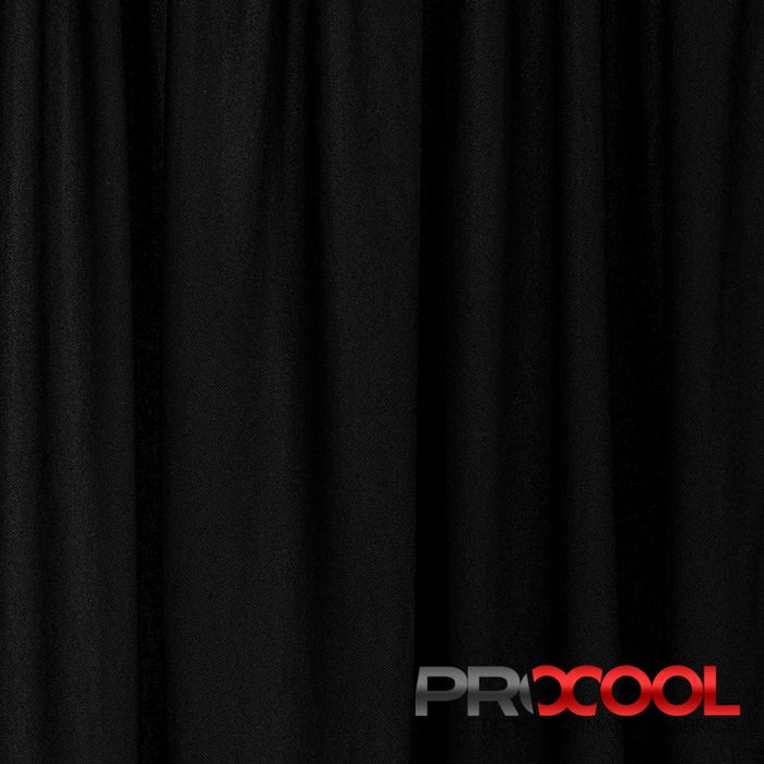 Choose sustainability with our ProCool FoodSAFE® Medium Weight Xtra Stretch Jersey Fabric (W-346), in Black/White is designed for OneWayWicking