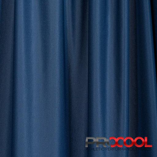 Choose sustainability with our ProCool® Dri-QWick™ Sports Pique Mesh LITE CoolMax Fabric (W-289), in Steel Blue is designed for Vegan