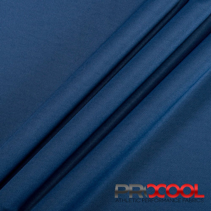 ProCool® Dri-QWick™ Sports Pique Mesh LITE CoolMax Fabric (W-289) in Steel Blue is designed for BPA Free. Advanced fabric for superior results.