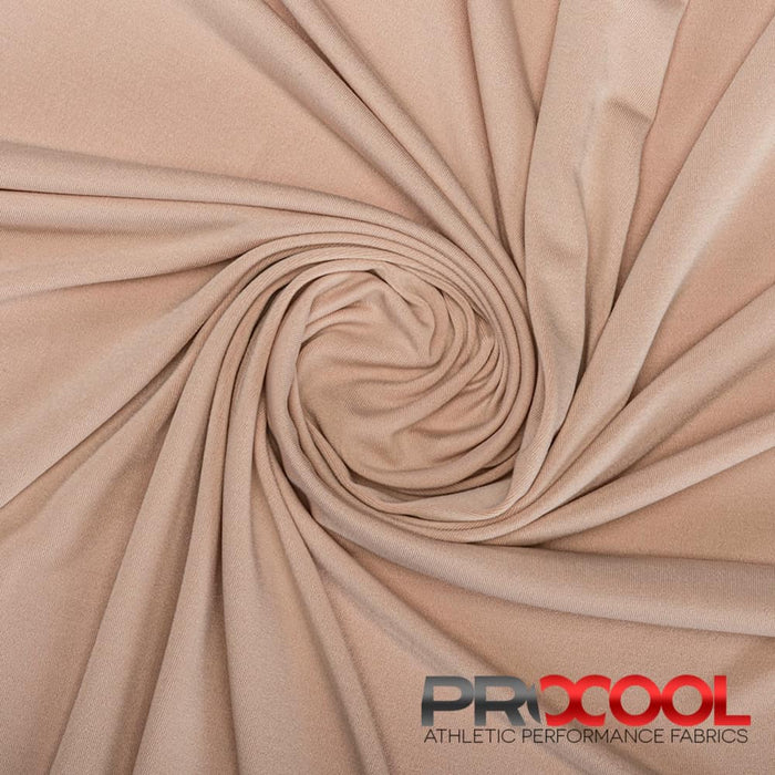 Stay dry and confident in our ProCool FoodSAFE® Medium Weight 360° Stretch Fabric (W-342) with Child Safe in Nude