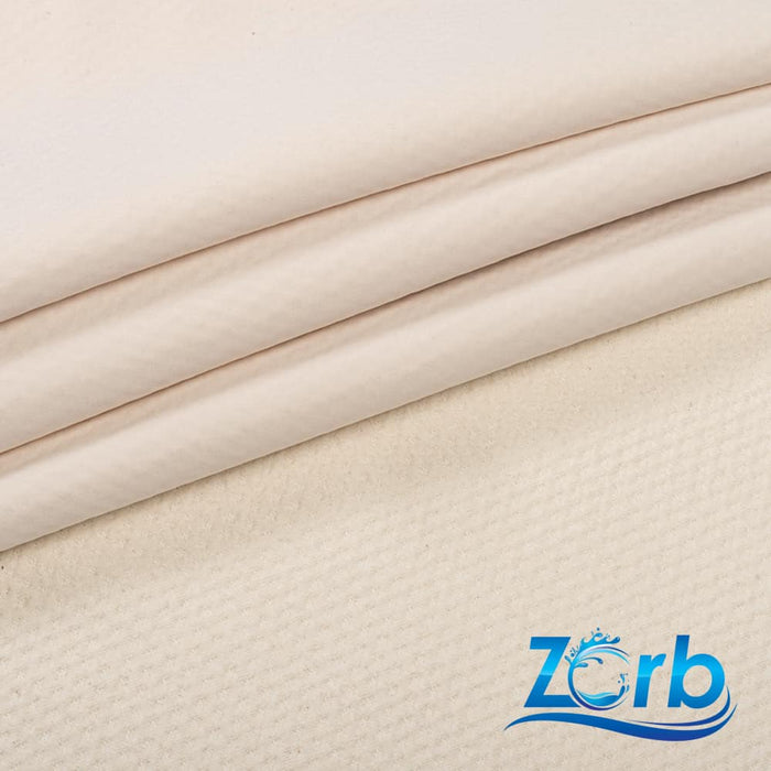 V2 Zorb® 4D 100% Organic Cotton Dimple Waterproof CORE ECO-PUL™ Soaker Silver Fabric (W-619)-Wazoodle Fabrics-Wazoodle Fabrics