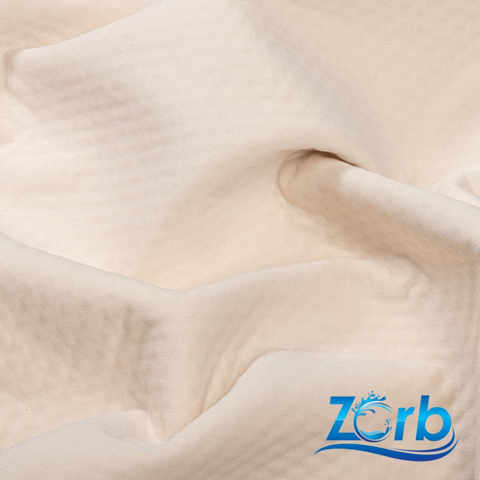 V2 Zorb® 4D 100% Organic Cotton Dimple Waterproof CORE ECO-PUL™ Soaker Silver Fabric (W-619)-Wazoodle Fabrics-Wazoodle Fabrics