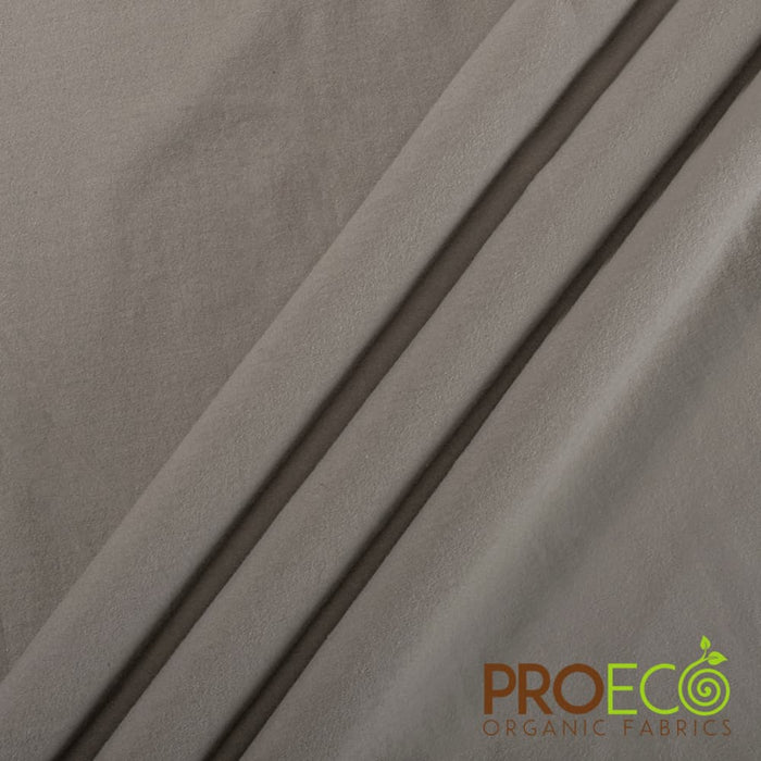Buy Proeco® Stretch-fit Organic Cotton Jersey LITE Silver Fabric W-556 W-411  made in USA, Sold by the Yard Online in India 