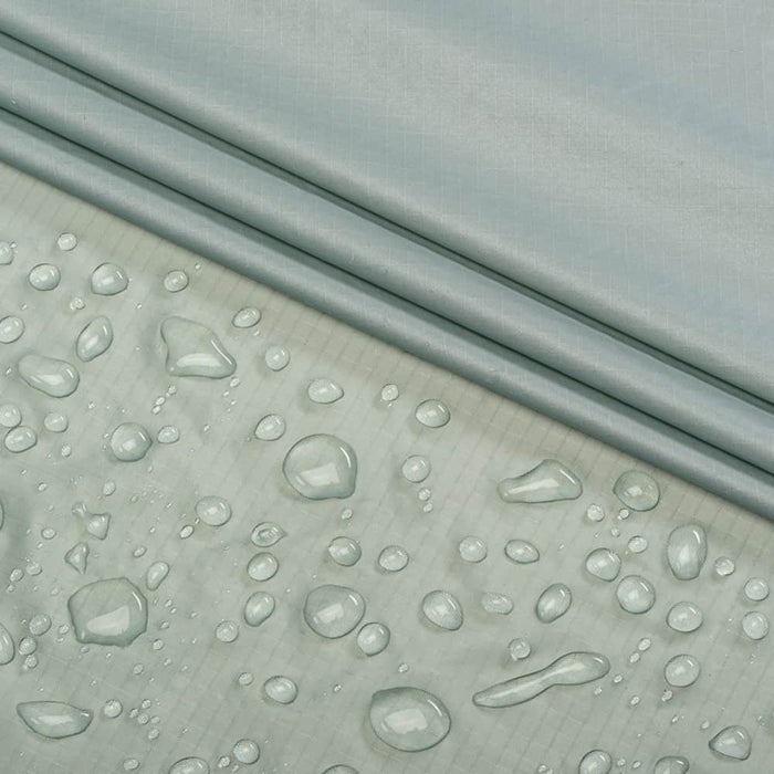 Nylon Ripstop Hydrophobic Fabric (W-325) in Grey with BPA Free. Perfect for high-performance applications.