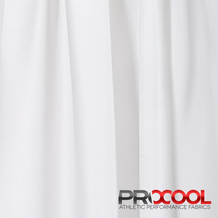 Introducing ProCool FoodSAFE® Medium Weight Pique Mesh CoolMax Fabric (W-336) with Latex Free in \White for exceptional benefits.