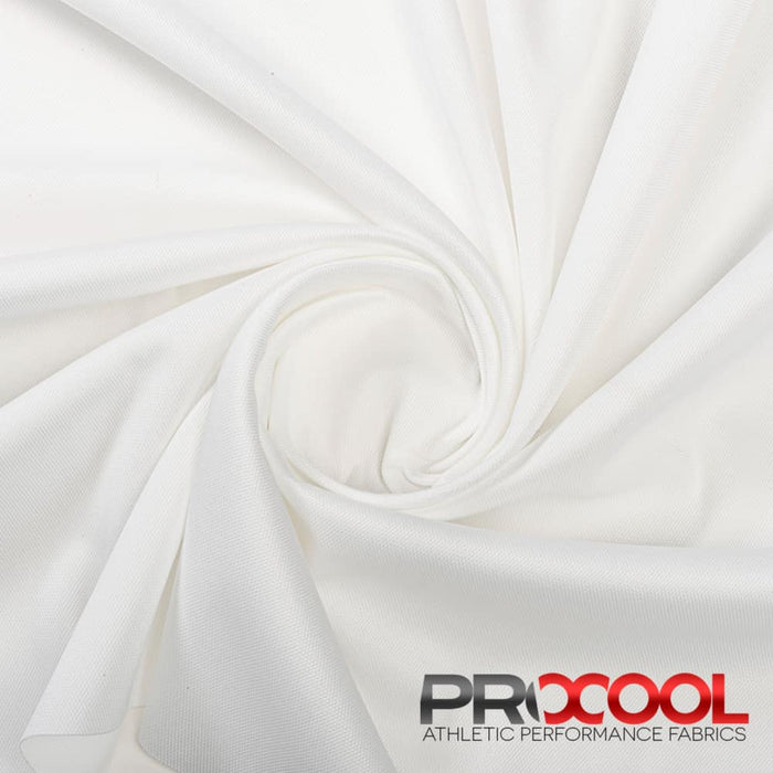 Luxurious ProCool® Dri-QWick™ Sports Pique Mesh CoolMax Fabric (W-514) in Natural White, designed for Boxing Gloves Liners. Elevate your craft.
