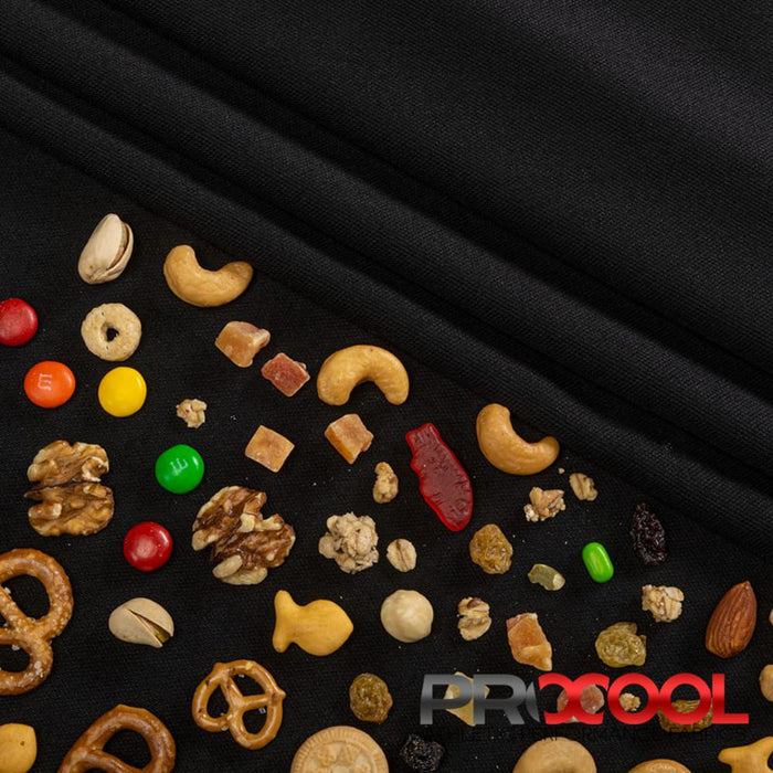 Introducing ProCool FoodSAFE® Medium Weight Pique Mesh CoolMax Fabric (W-336) with Child Safe in Black for exceptional benefits.