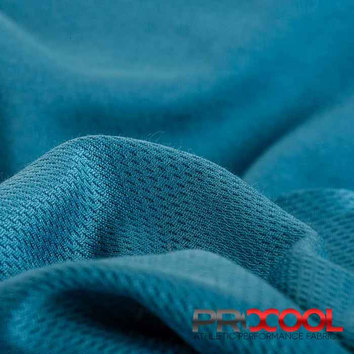 ProCool FoodSAFE® Light-Medium Weight Supima Cotton Fabric (W-345) with Dri-Quick in Blue Lagoon. Durability meets design.