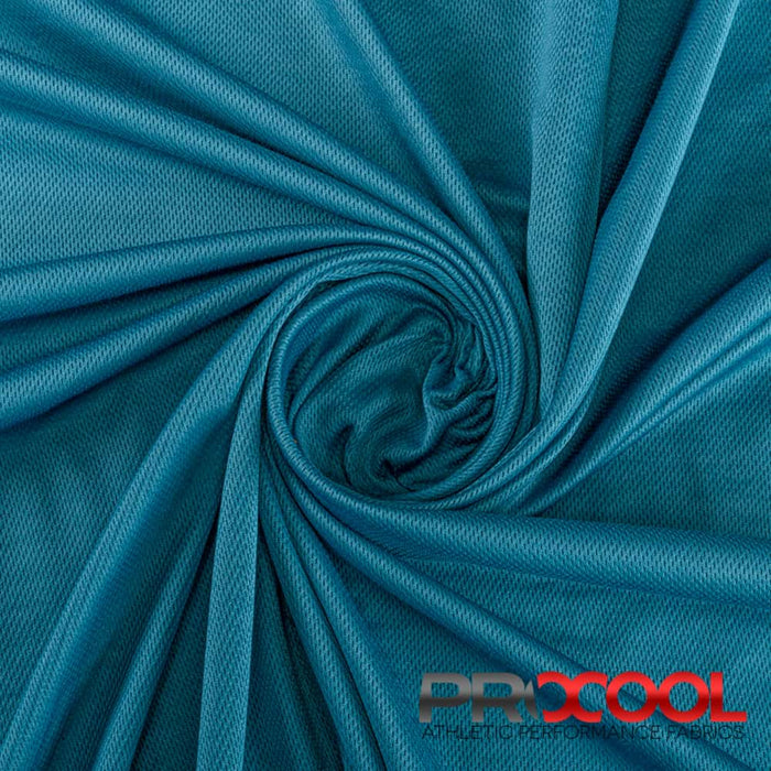 ProCool FoodSAFE® Light-Medium Weight Supima Cotton Fabric (W-345) with Stay Dry in Blue Lagoon. Durability meets design.