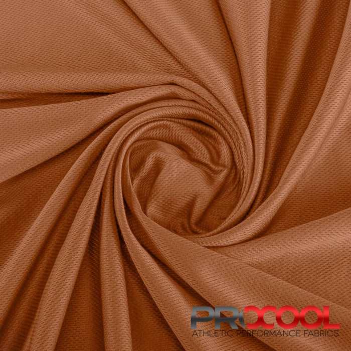 ProCool FoodSAFE® Light-Medium Weight Supima Cotton Fabric (W-345) in Gingerbread with Child Safe. Perfect for high-performance applications. 