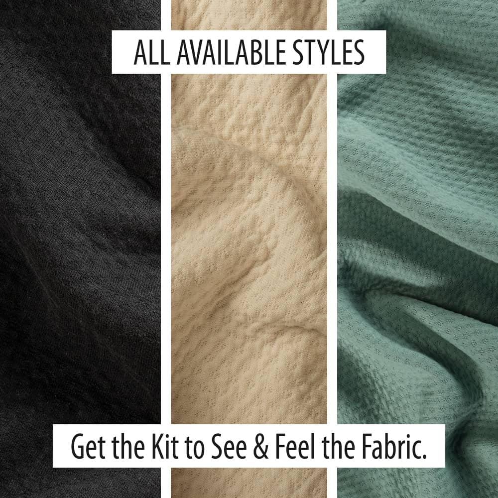 Zorb® Fabric 3D Organic Cotton Dimples Variety Swatch Kit (SK351