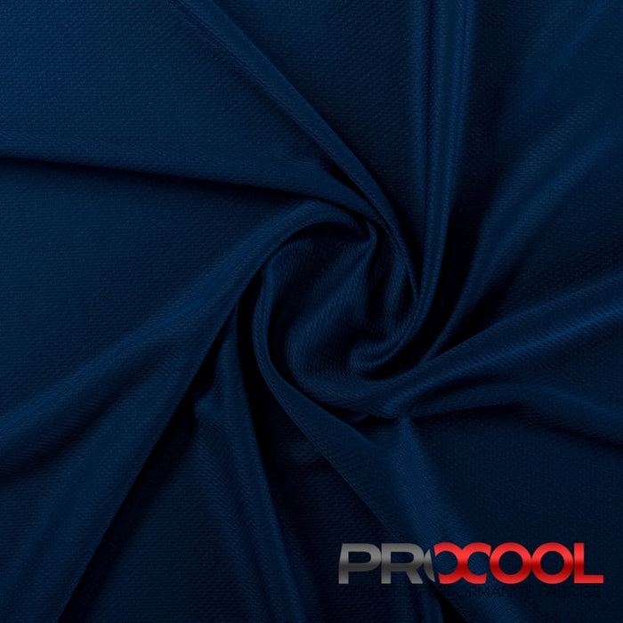 ProCool® Dri-QWick™ Jersey Mesh CoolMax Fabric (W-434) in Sports Navy with Child Safe. Perfect for high-performance applications. 