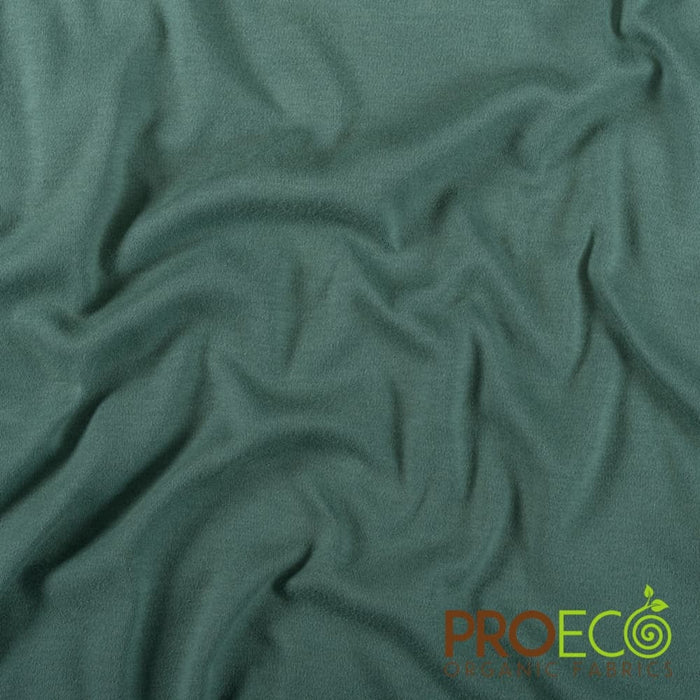 ProECO® Organic Cotton Interlock Fabric Watercress Used for Jacket Liners