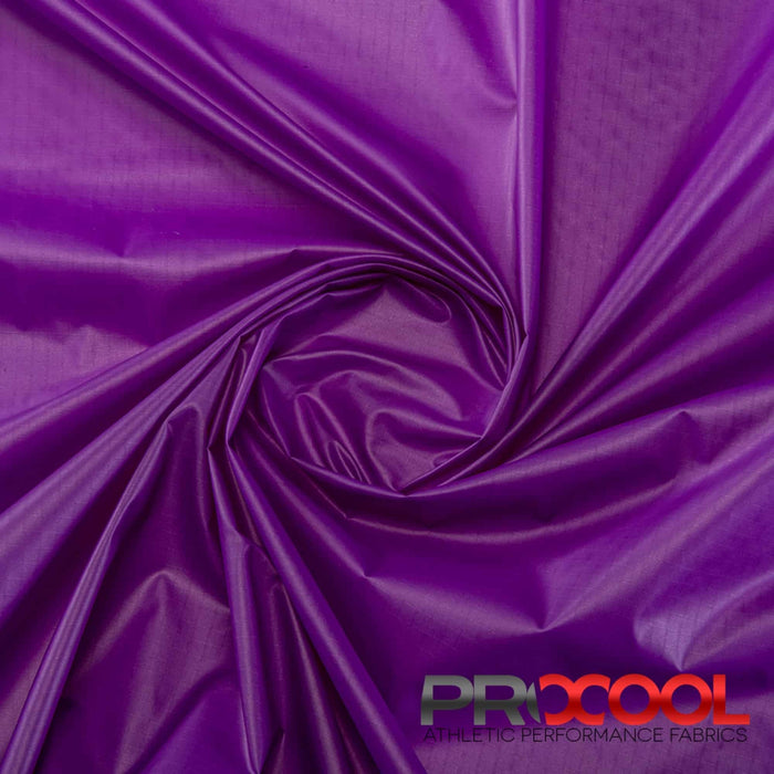 Experience the Light Weight with Nylon Ripstop Hydrophobic Fabric (W-325) in Grape. Performance-oriented.