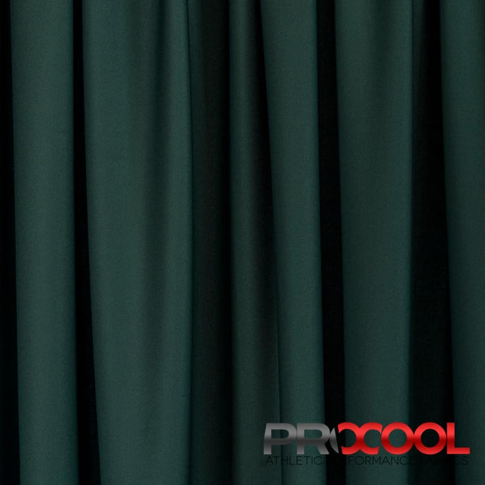 Luxurious ProCool® Dri-QWick™ Sports Pique Mesh CoolMax Fabric (W-514) in Deep Green, designed for T-Shirts. Elevate your craft.