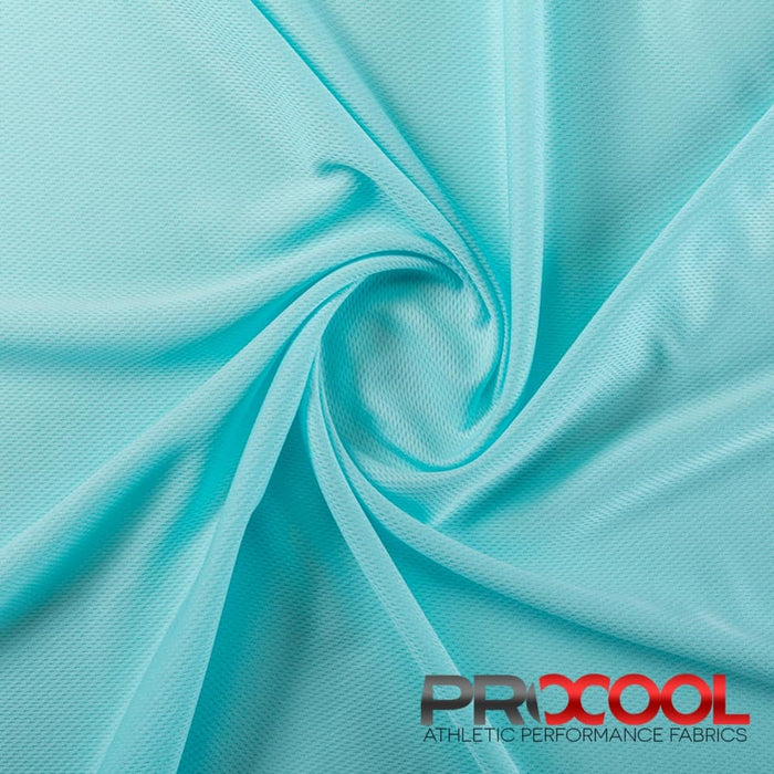 ProCool® Dri-QWick™ Jersey Mesh Silver CoolMax Fabric (W-433) in Seaspray is designed for Light-Medium Weight. Advanced fabric for superior results.