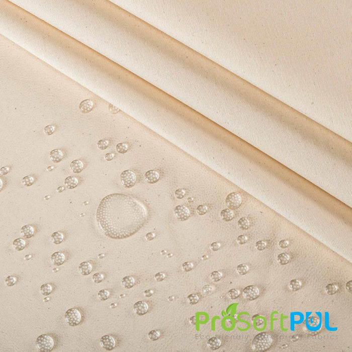 ProSoft® Organic Cotton Twill Waterproof Eco-PUL™ Fabric Natural Used for Activewear