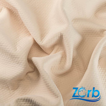 Zorb® Fabric: 4D Organic Cotton Dimple Waterproof Soaker Silver (W