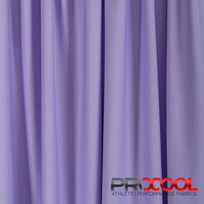 ProCool® Dri-QWick™ Sports Pique Mesh CoolMax Fabric (W-514) in Light Lavender with Latex Free. Perfect for high-performance applications. 