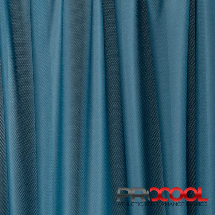 ProCool FoodSAFE® Light-Medium Weight Jersey Mesh Fabric (W-337) in Denim Blue with Breathable. Perfect for high-performance applications. 