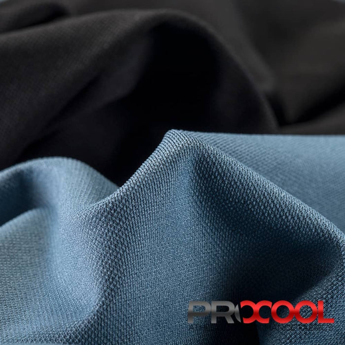 ProCool TransWICK X-FIT Sports Jersey Silver CoolMax Fabric Denim Blue/Black Used for Nursing pads
