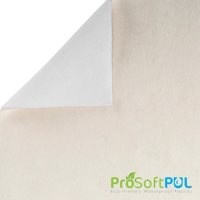 ProSoft® Designer Fleece Waterproof CORE Eco-PUL™ Fabric White/Natural Used for Activewear