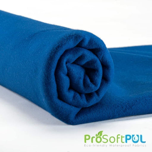 ProSoft® Designer Fleece Waterproof CORE Eco-PUL™ Fabric Saturn Blue/Natural Used for Head Wraps