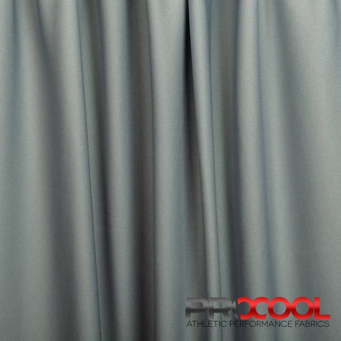 Stay dry and confident in our ProCool® Performance Interlock CoolMax Fabric (W-440-Yards) with Light-Medium Weight in Stone Grey