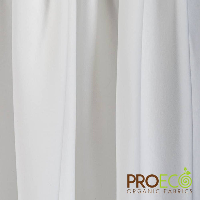 ProECO® Organic Cotton Interlock Fabric White Used for Wipes
